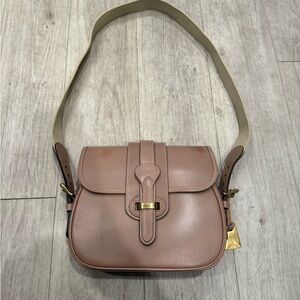 Dooney and Bourke crossbody saddle bag equestrian leather vintage shoulder bag